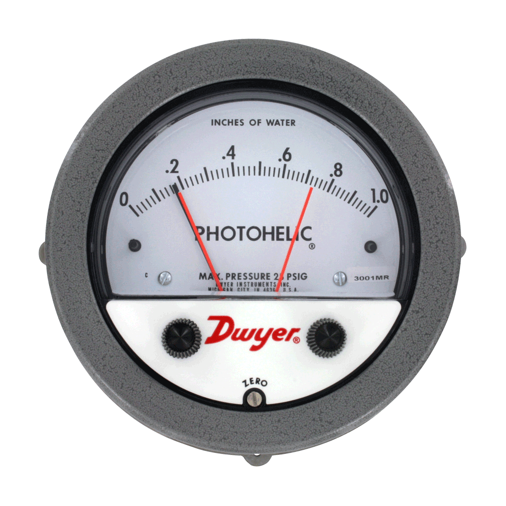 Dwyer 3010 Photohelic® Switch/Gage